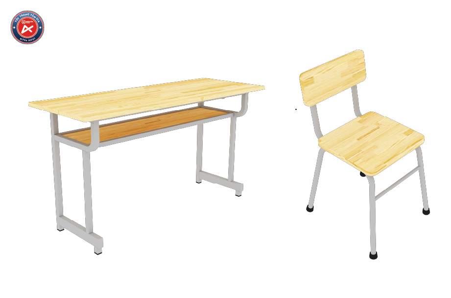 Bàn ghế học sinh (BHS-02QNVB2026 + GHS-02QN2026)